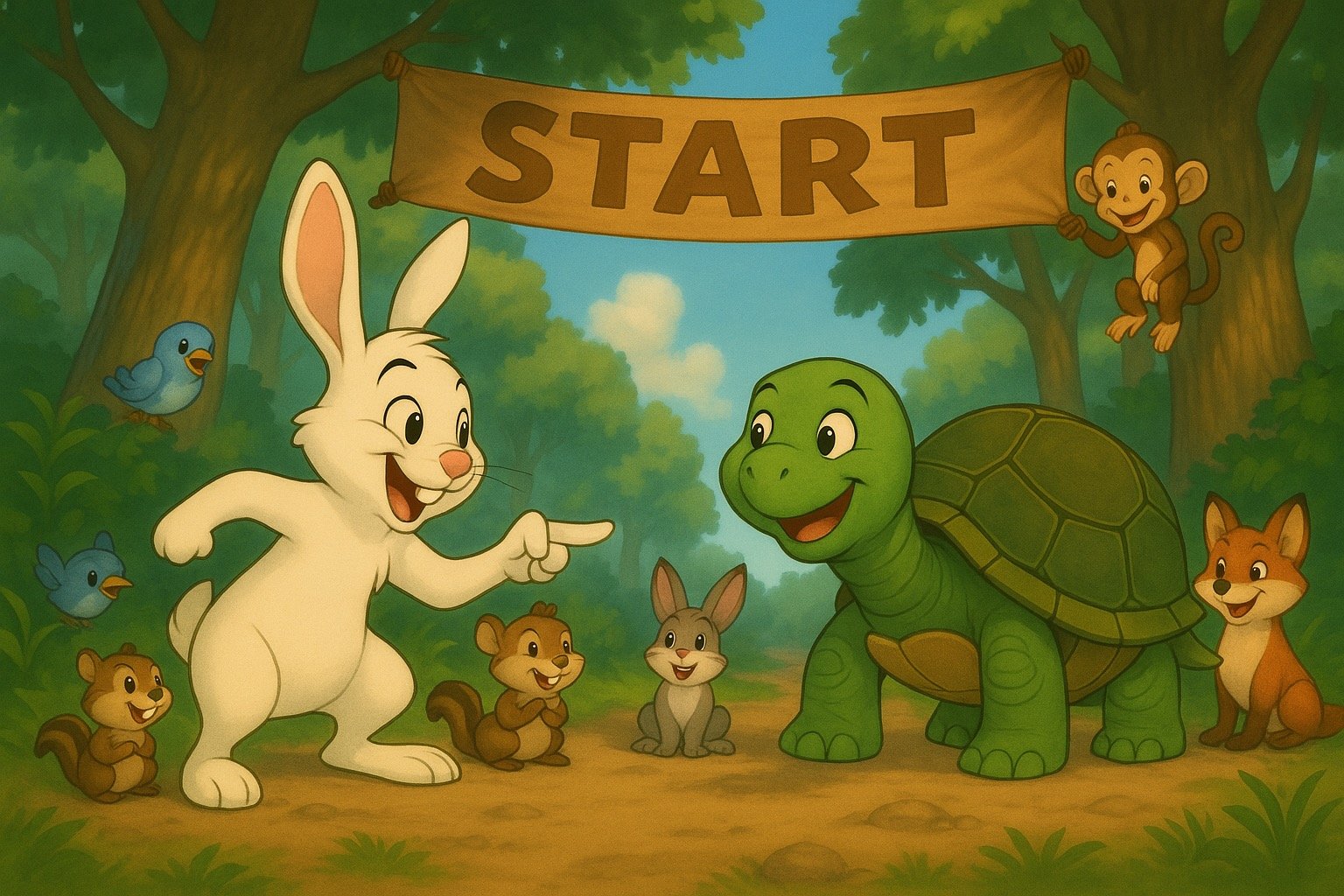 兔子再次挑战乌龟