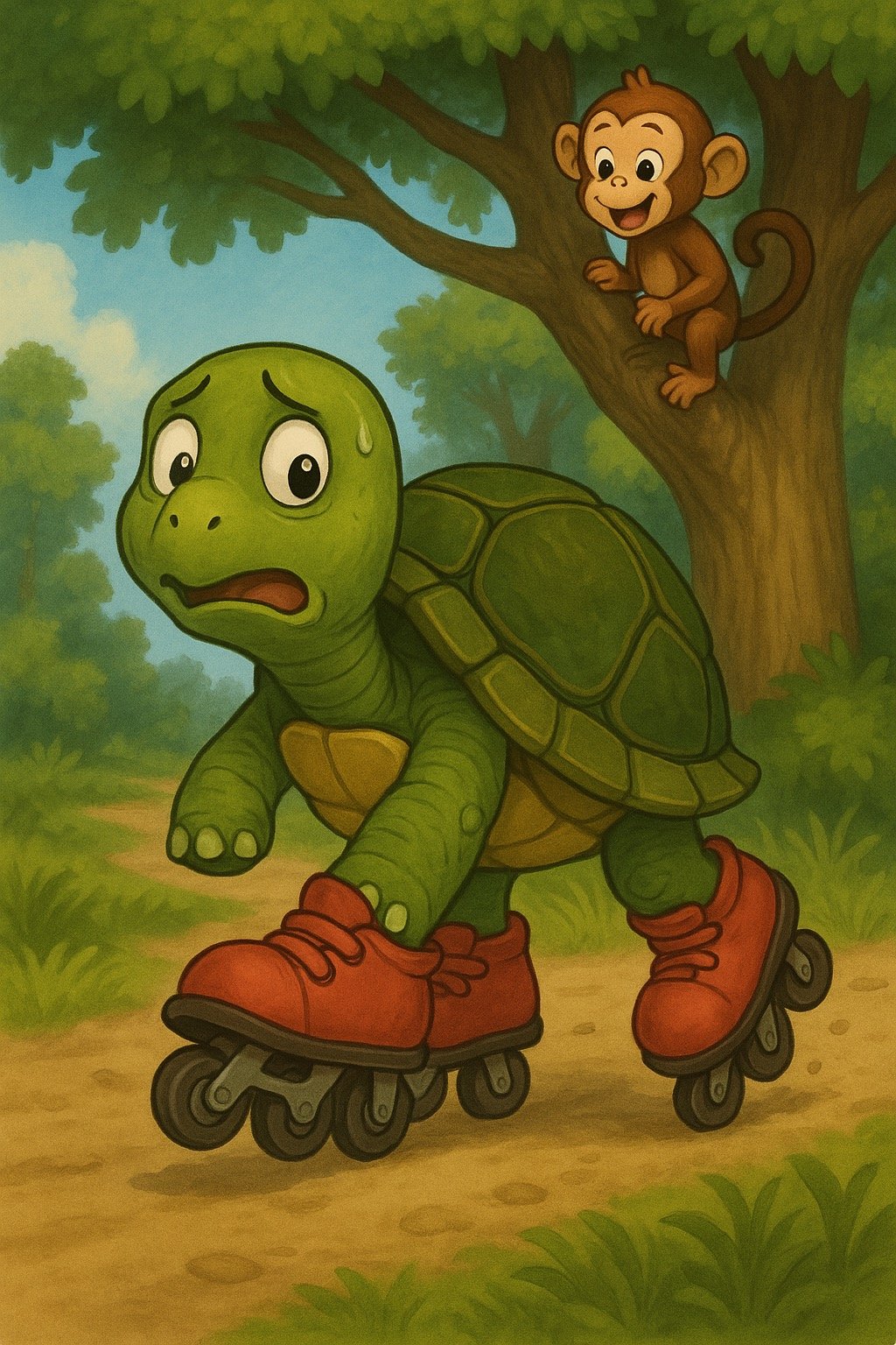 比赛途中被猴子发现